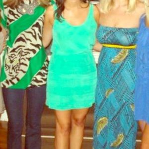 Rory Becca Seafoam Green 100% Silk Dress